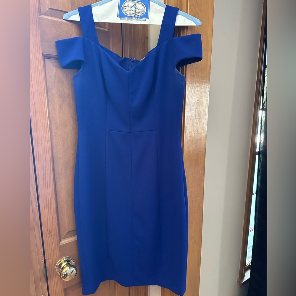 Eliza J Cold Shoulder Sheath Cocktail Dress